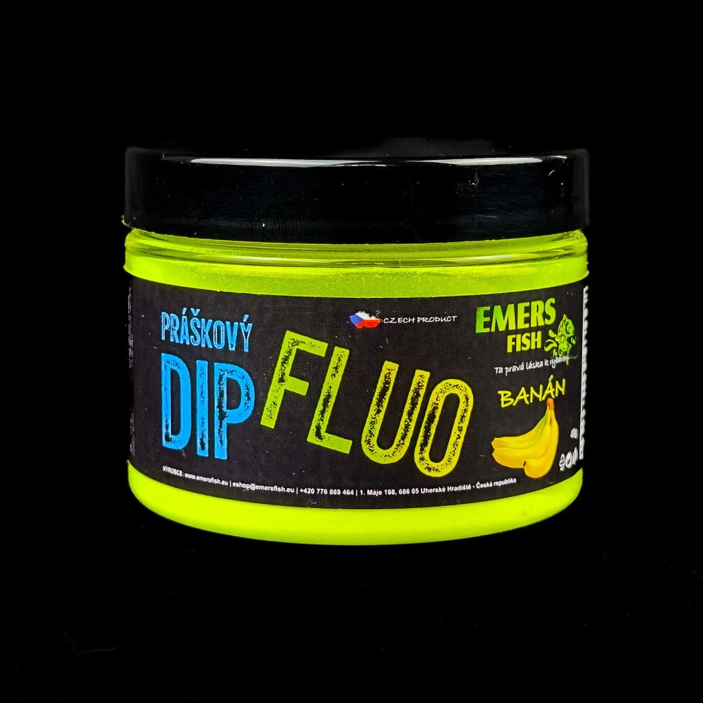 EmersFish Práškový Fluo Dip 40g - Banán