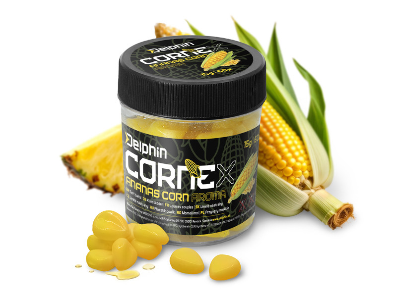 Umělá nástraha Delphin CorneX Pop Up / Kukuřice - Ananas