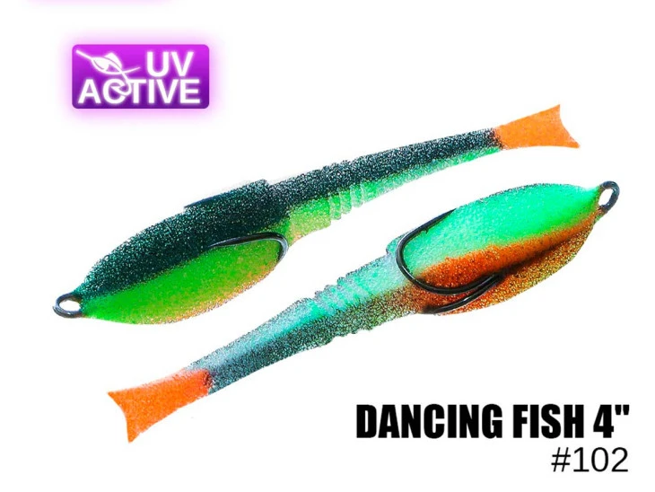 Pěnová nástraha Dancing Fish 10cm 1ks - 102