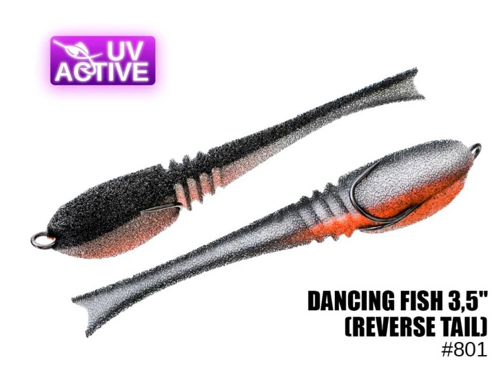 Pěnová nástraha Dancing Fish 9cm 1ks - 801