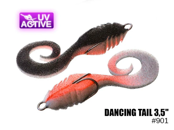 Pěnová nástraha Dancing tail 9cm 1ks - 901