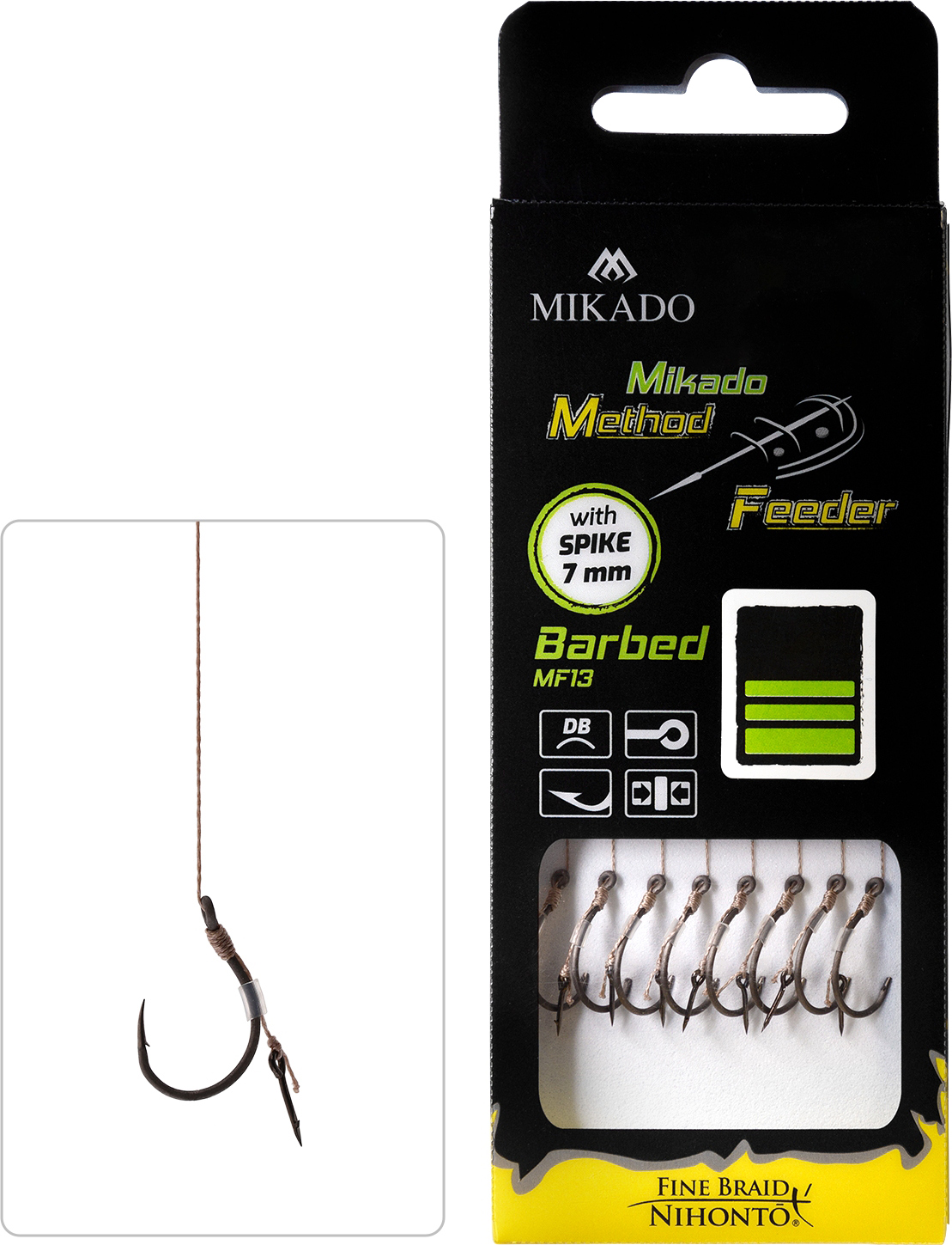 Mikado Method Feeder Rigs 8ks Šnůrka 0,16mm 10cm vel.4
