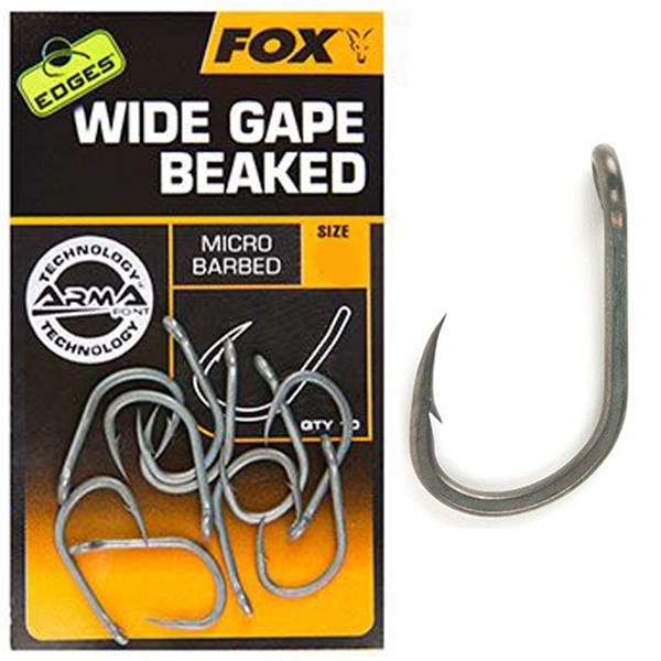 Fox Háčky Edges Wide Gape Beaked 10 ks Vel. 4