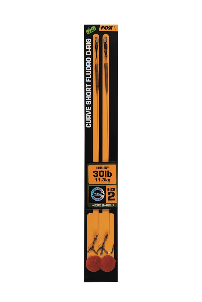 Fox Návazec Edges Curve Short Fluoro D-Rigs 2 ks 9,07kg Vel. 6