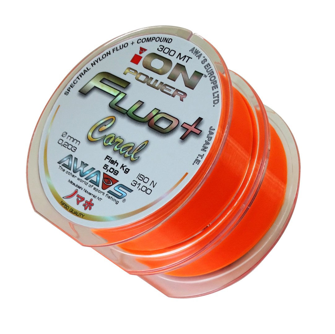 Vlasec AWA-S Ion Power Fluo+ Coral - 2X300m/600m 0,286mm 10,97kg
