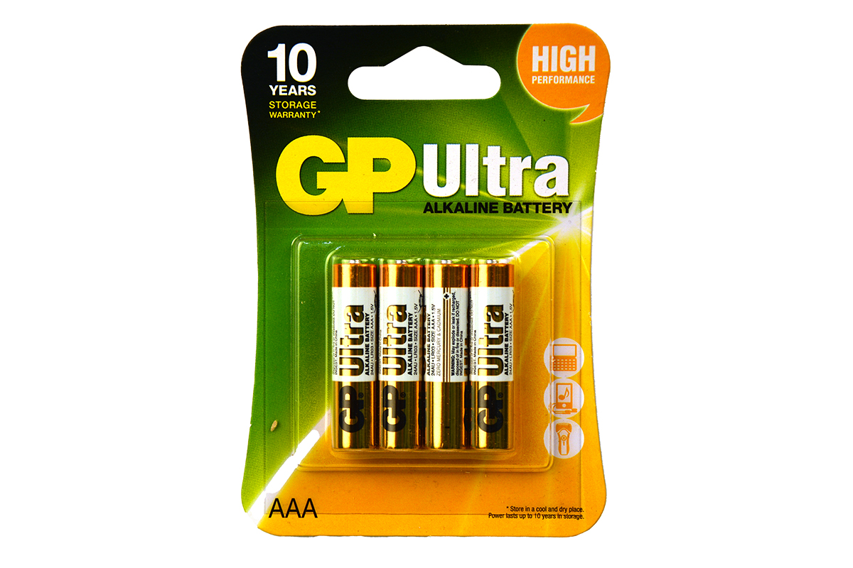 Baterie GP Ultra Alkalické AAA Mikro 4ks