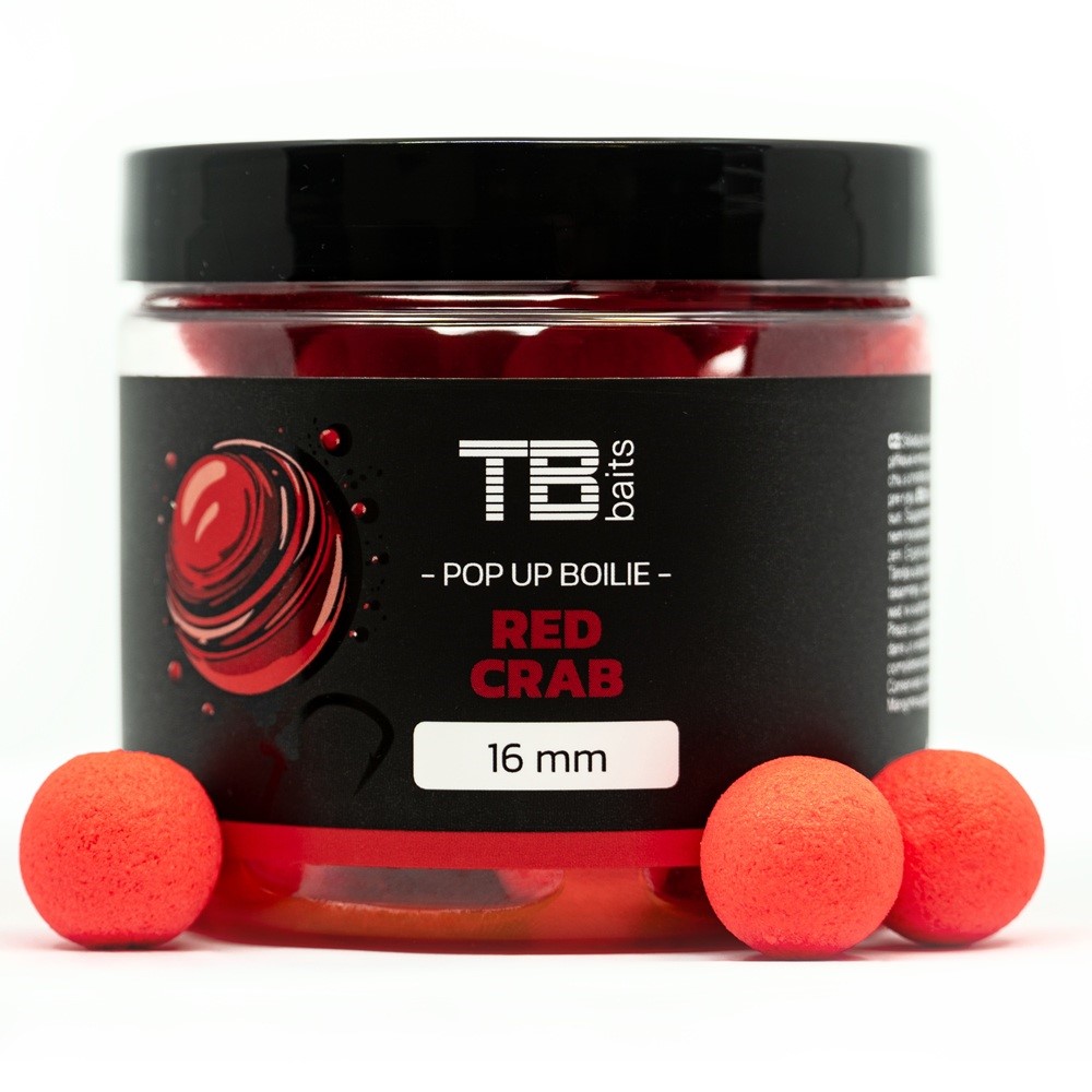 TB Baits Plovoucí Boilie Pop-Up Red Crab + NHDC 65 g 12mm