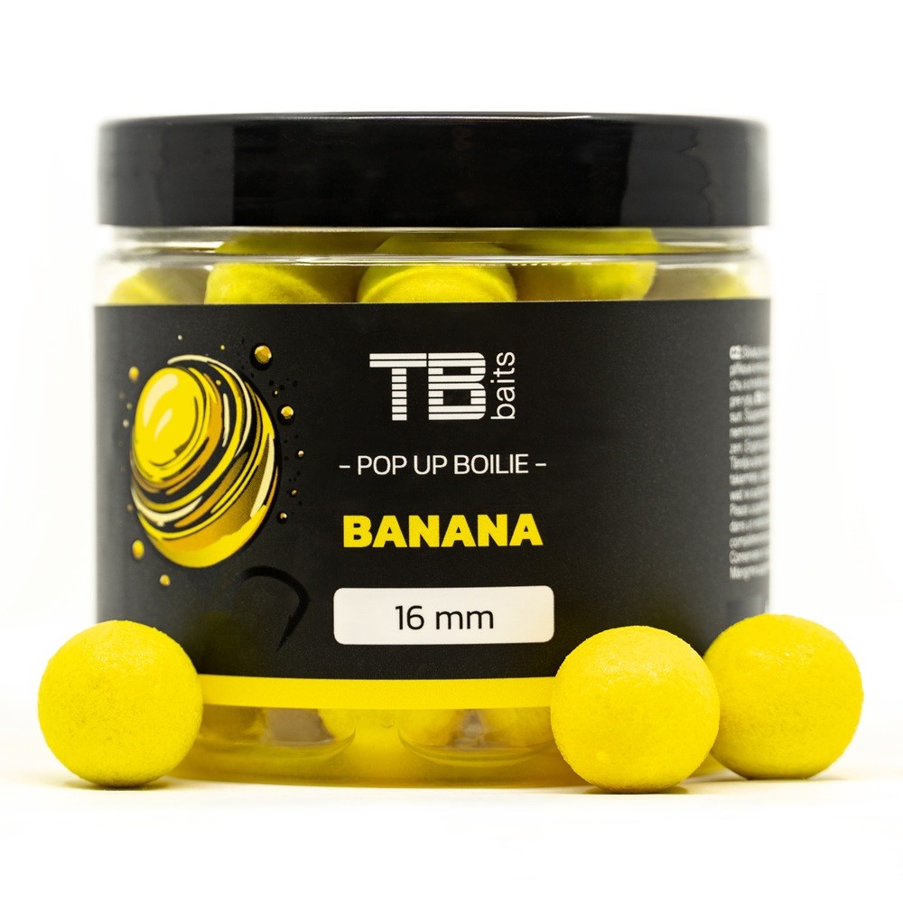 TB Baits Plovoucí Boilie Pop-Up Banana + NHDC 65 g 16mm
