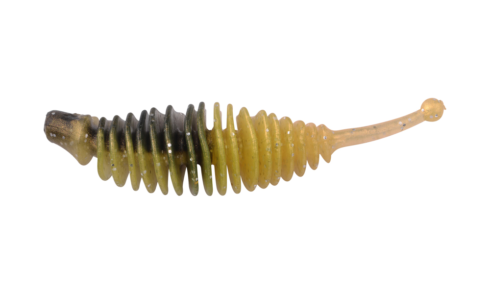 Trout Master INCY Grub UV 6cm 6ks - Vintage Gold