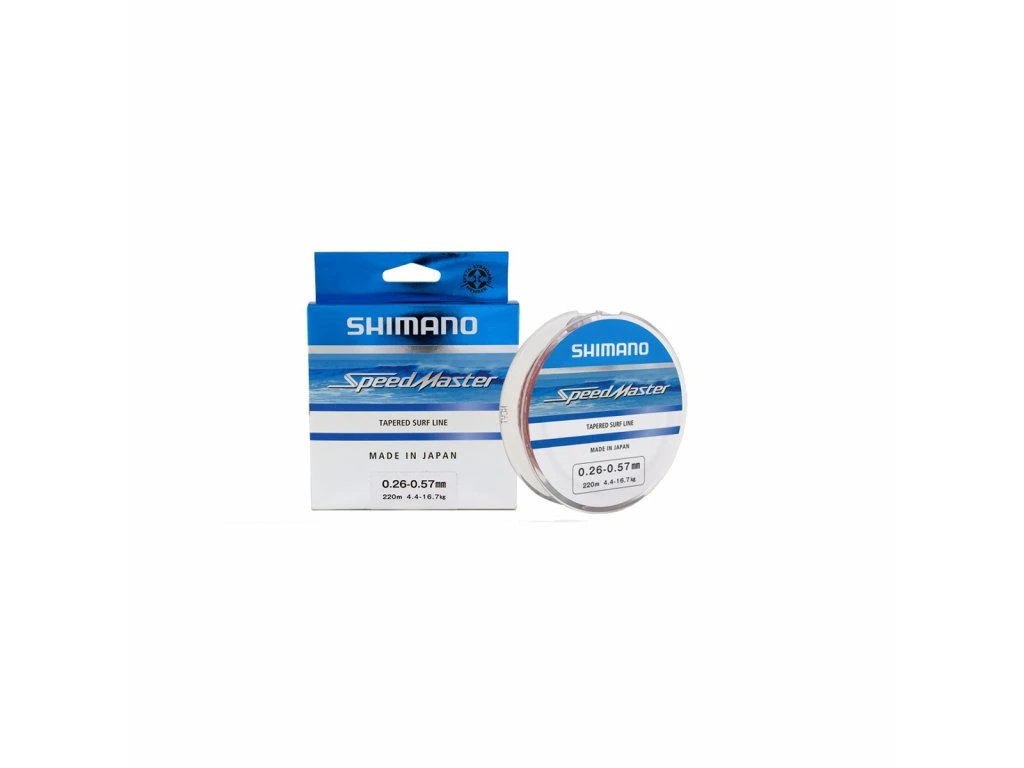 Shimano Ujímaný Vlasec Speedmaster Surf Taper ld 10x15m 0,26-0,57mm