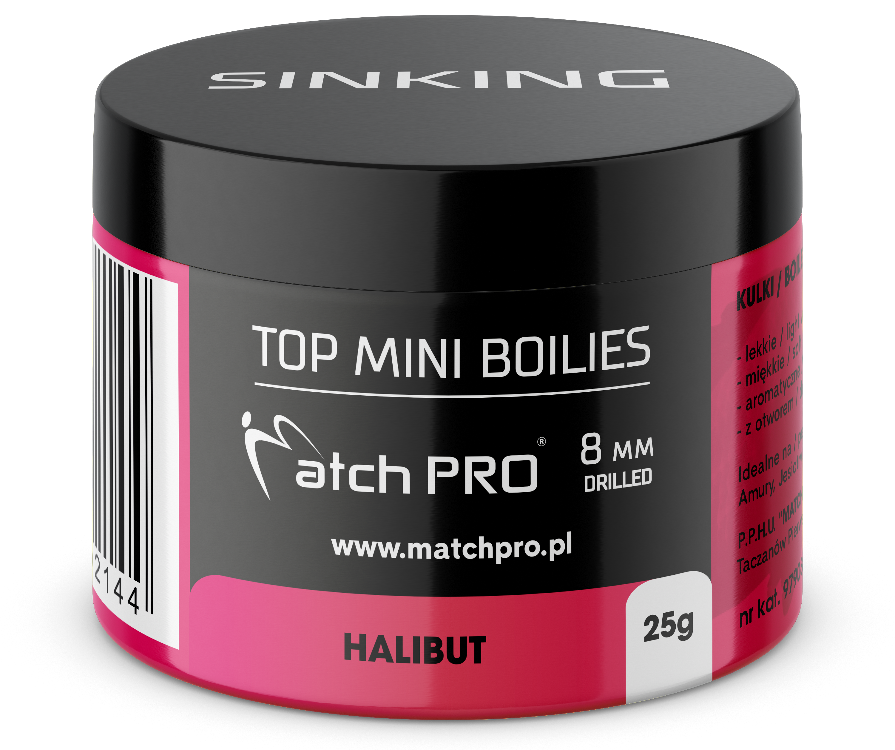MatchPro Top Mini Boilie 8mm 25g - Halibut