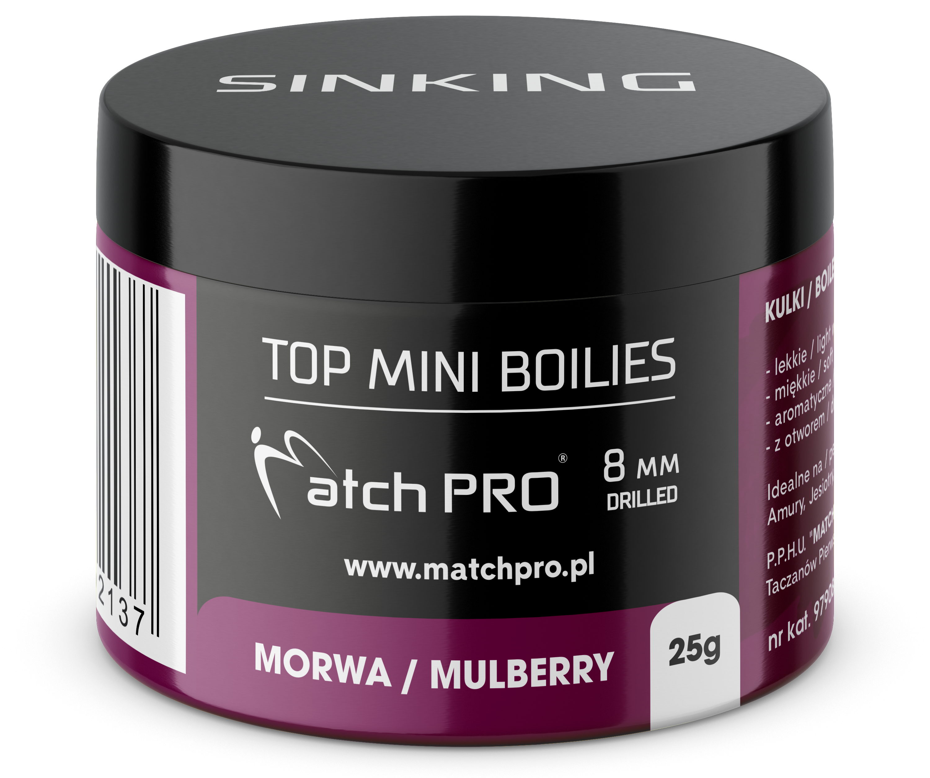 MatchPro Top Mini Boilie 8mm 25g - Moruše