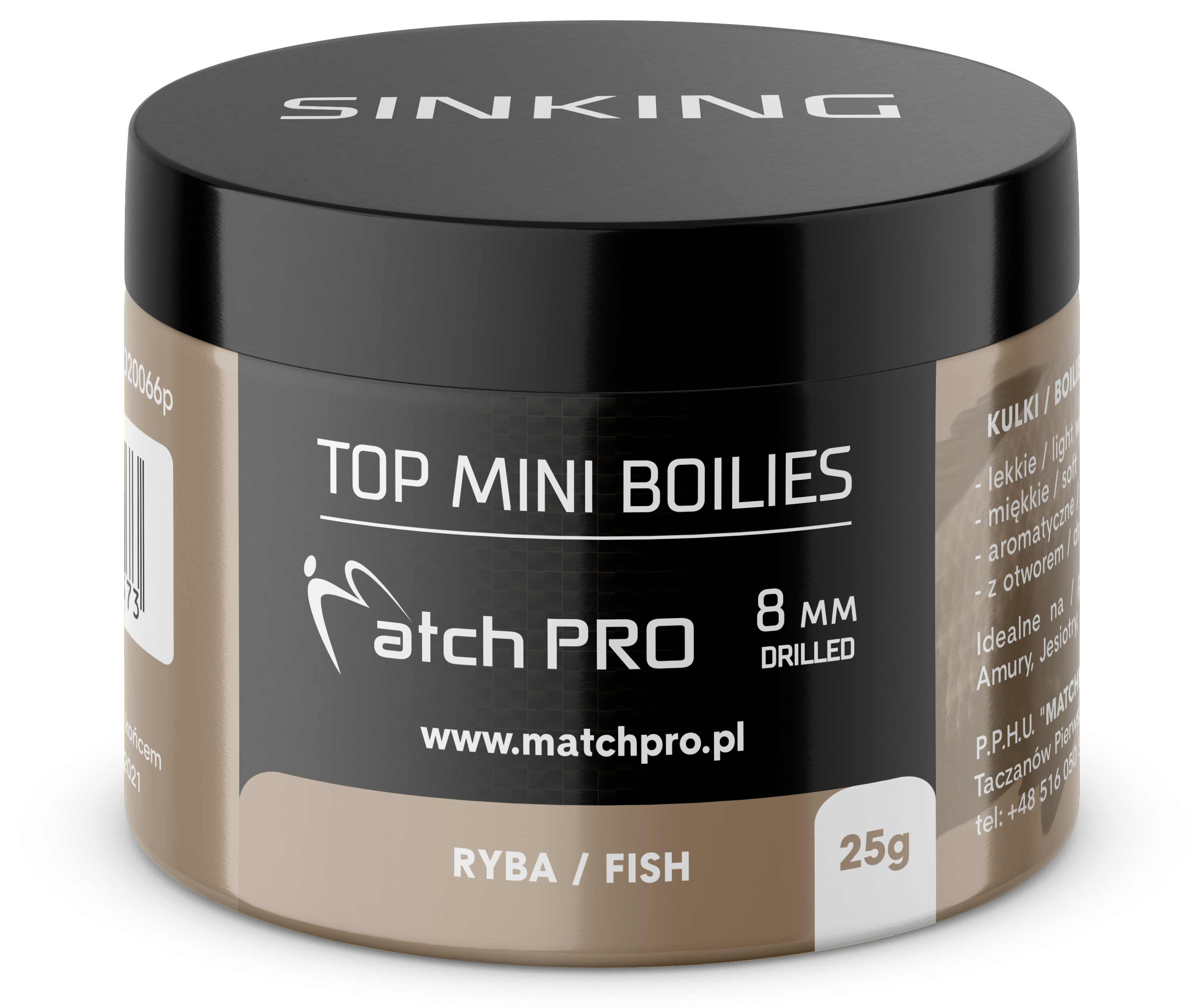 MatchPro Top Mini Boilie 8mm 25g - Ryba