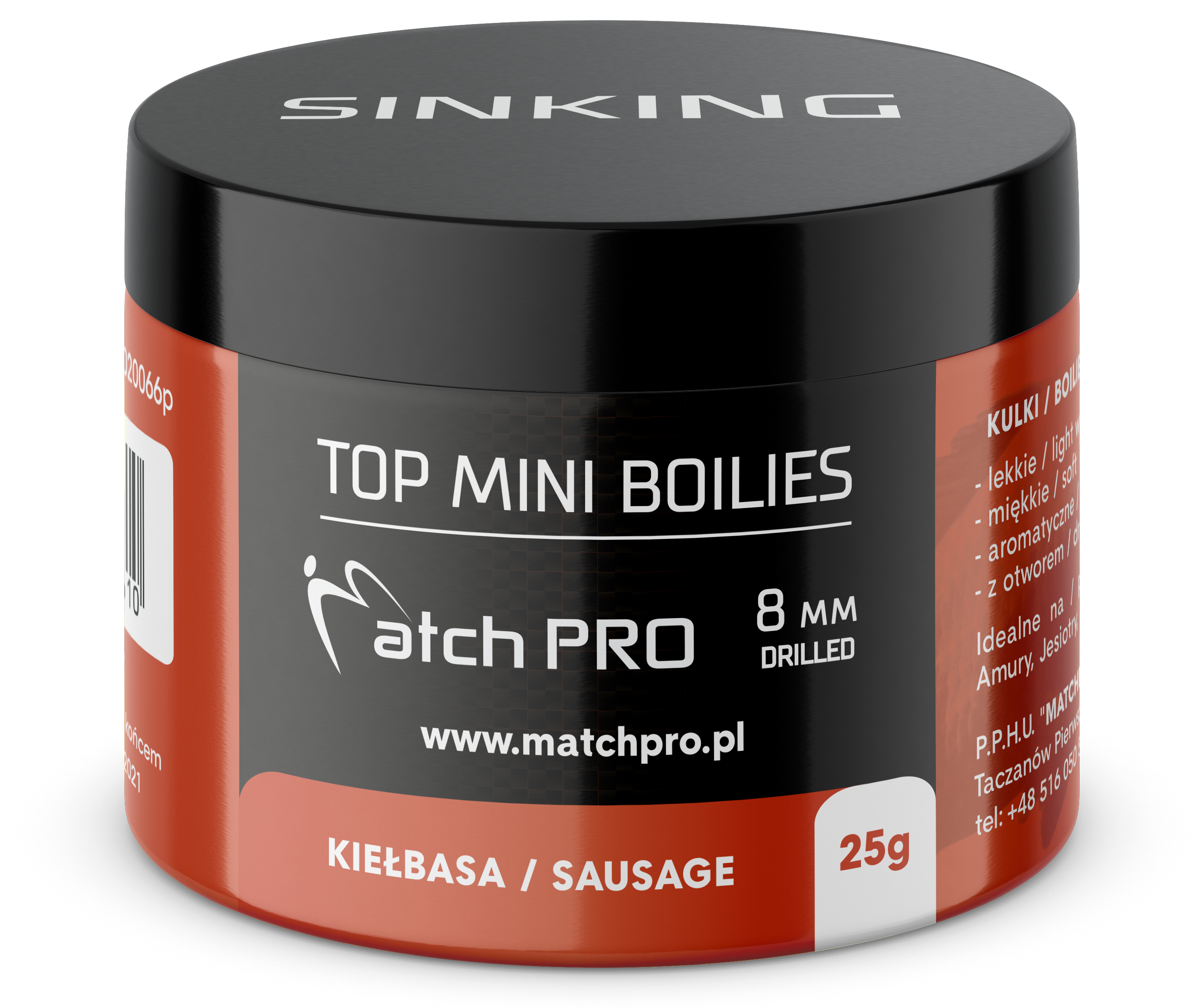 MatchPro Top Mini Boilie 8mm 25g - Klobása