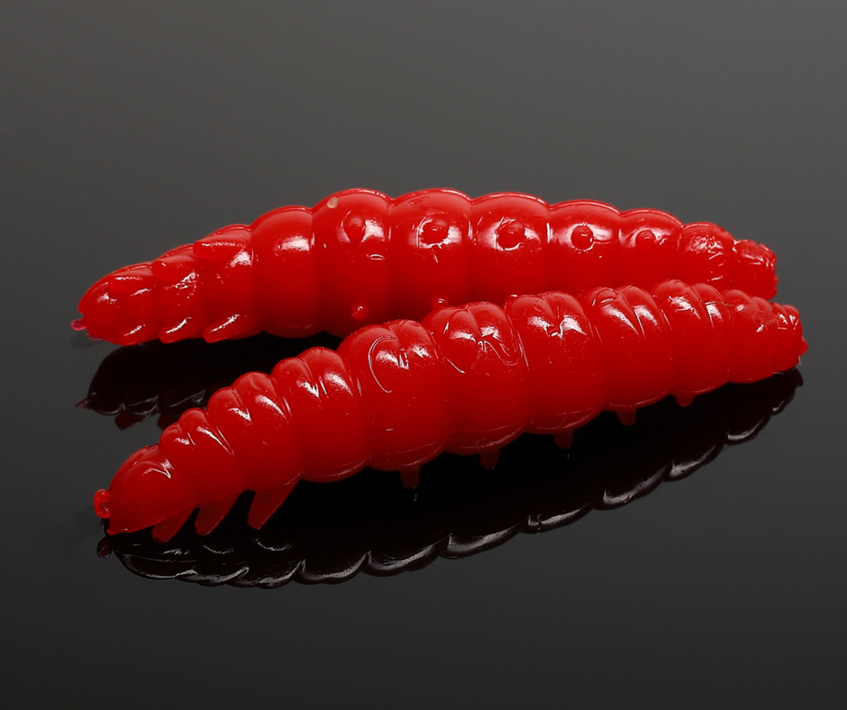 LIBRA LURES Larva 45 – Red 021 (Cheese) – 12ks/bal