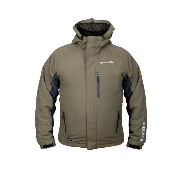 Shimano Bunda Wear Rain Jacket Padded Green Vel. XXXL