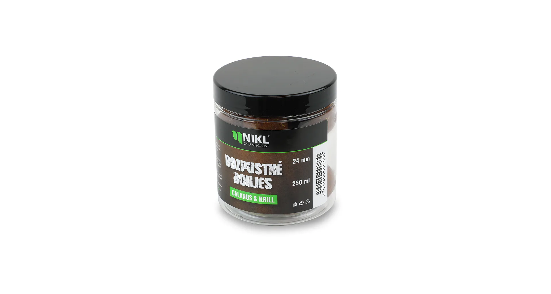 Nikl Rozpustné boilies Calanus & Krill 250ml 24mm