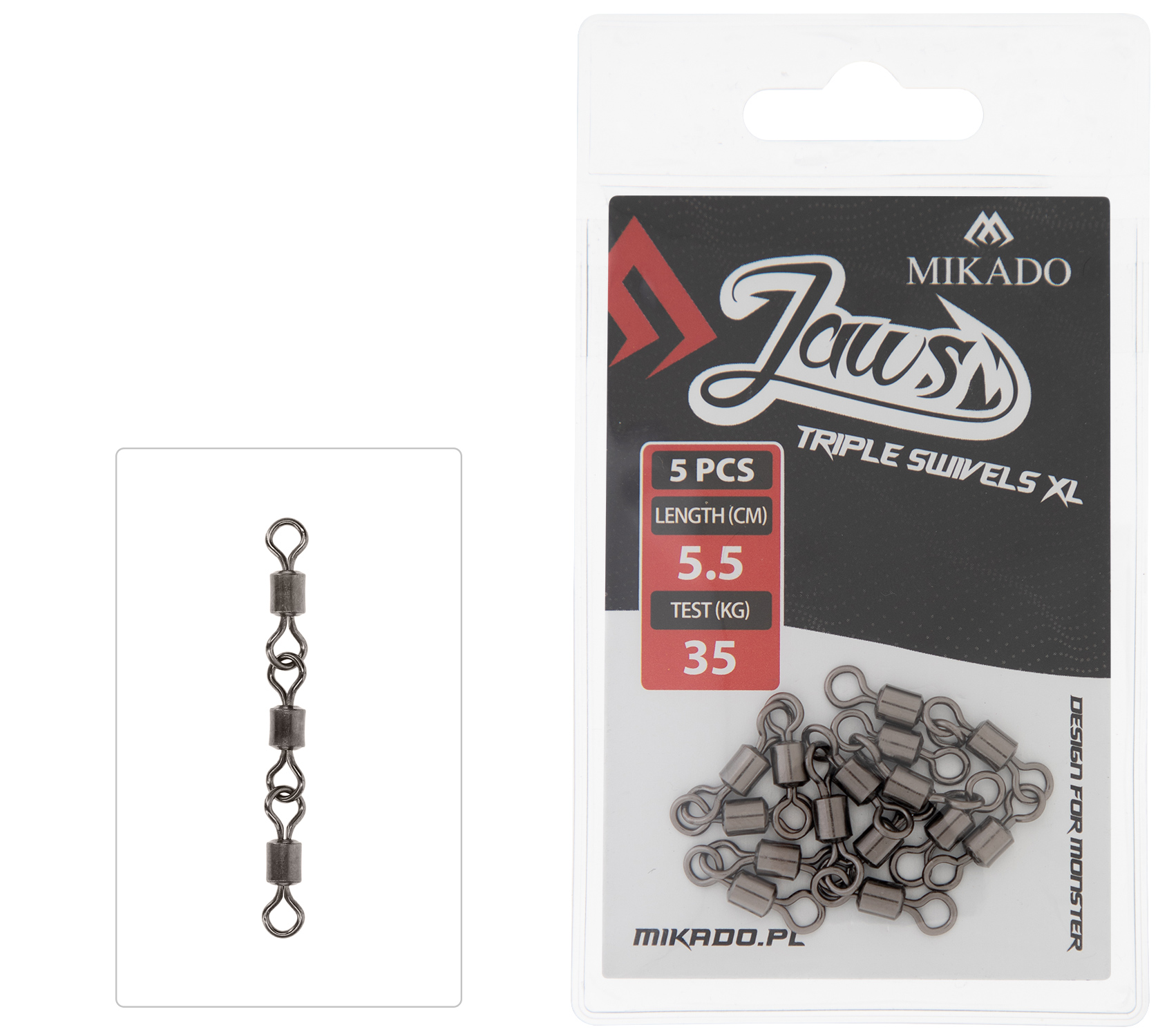 Mikado Jaws Obratlík 5,5cm 35kg 5ks