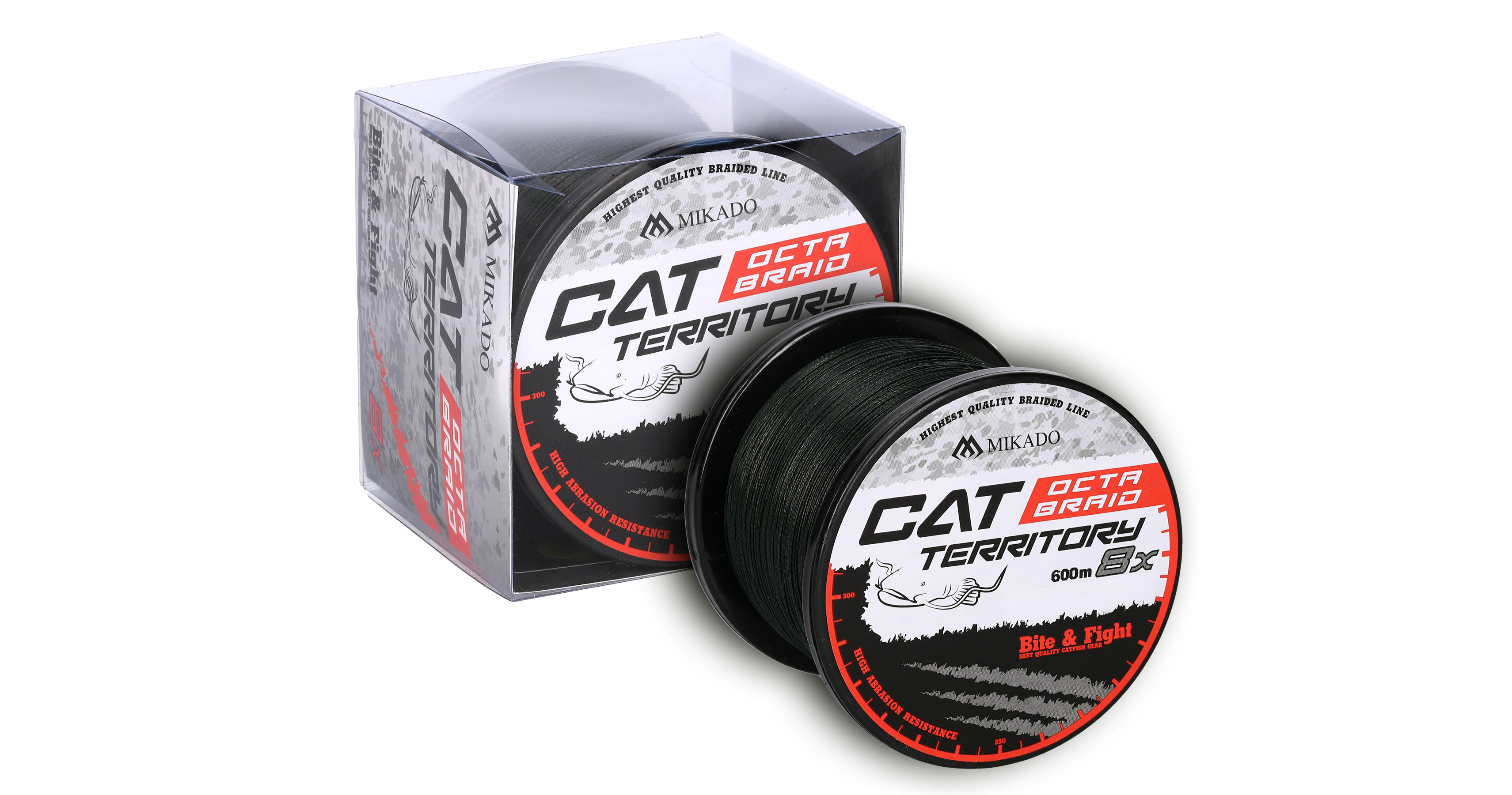 Šňůra Mikado Cat Territory Octa 8X 600m 0,60mm 61,80kg - Green