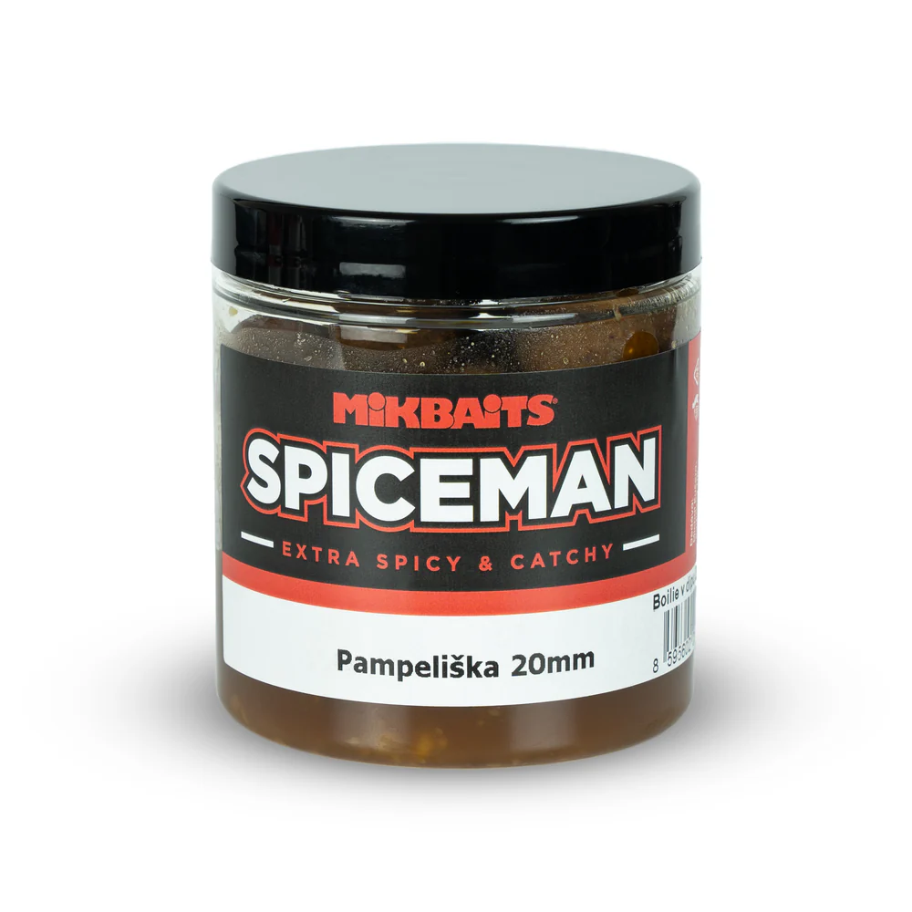 Mikbaits Spiceman boilie v dipu 250ml 20mm - Pampeliška