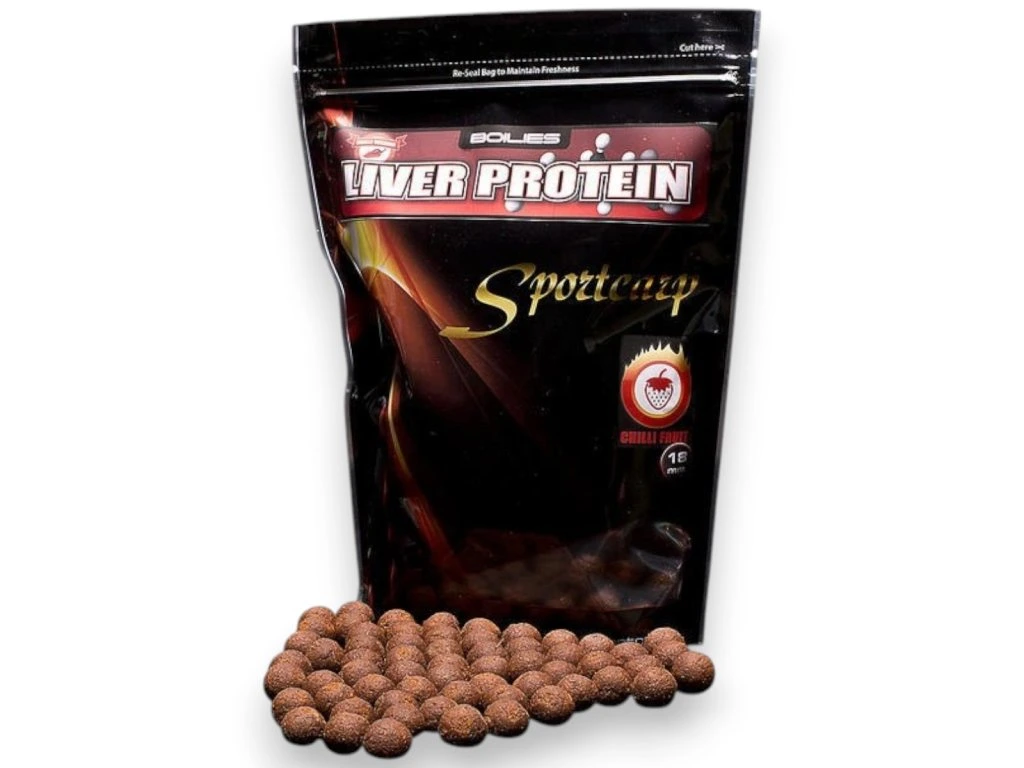 Sportcarp boilies Liver Protein Chilli Fruit 800g 20mm