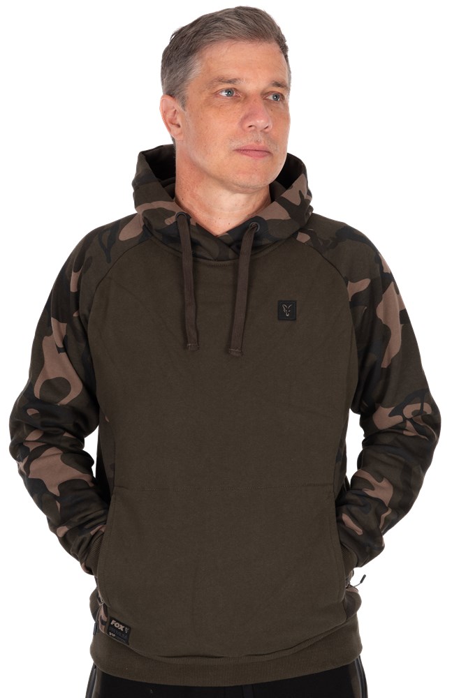 Fox Mikina Khaki/Camo Pullover Premium 310 Hoodie Vel.XXL