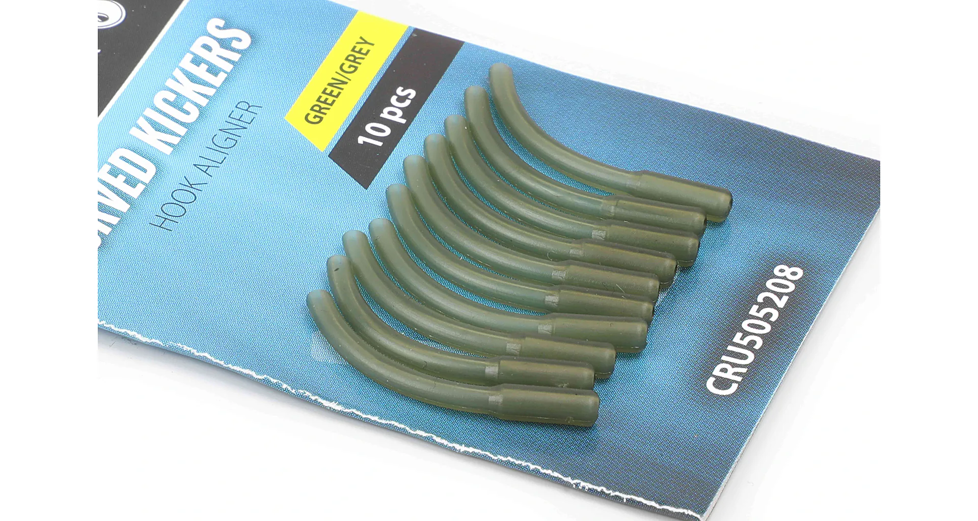 Carp'R'Us Rovnátko Curved Kickers Large 10ks - Olive Green
