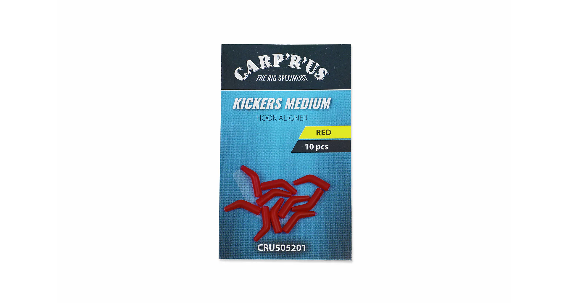 Carp'R'Us Rovnátko Kickers Medium 10ks - Red