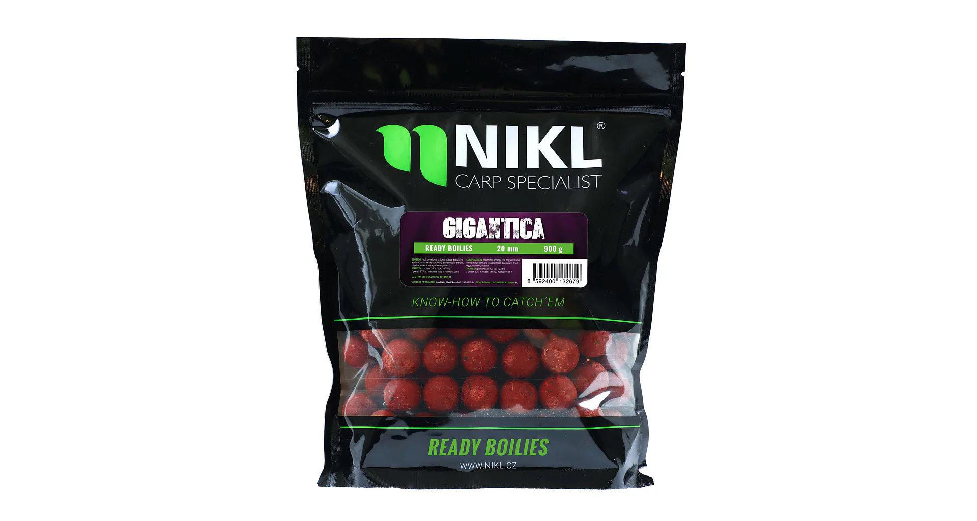 Nikl Ready boilie Gigantica 900g 20mm