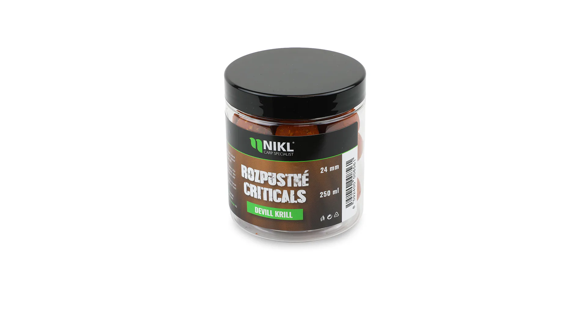 Nikl Rozpustné Criticals boilie Devill Krill 250ml 18mm