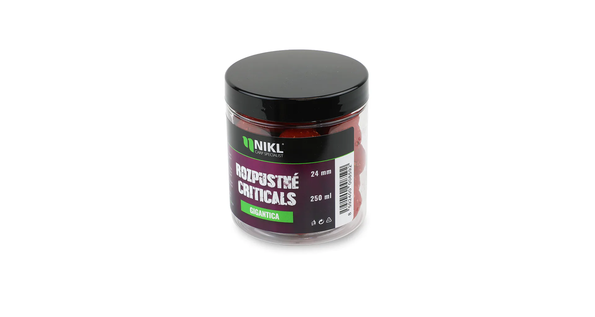 Nikl Rozpustné Criticals boilie Gigantica 250ml 18mm