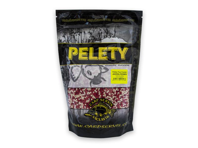 CSV Pelety Fluo Feeder 700g - Jahoda/Česnek