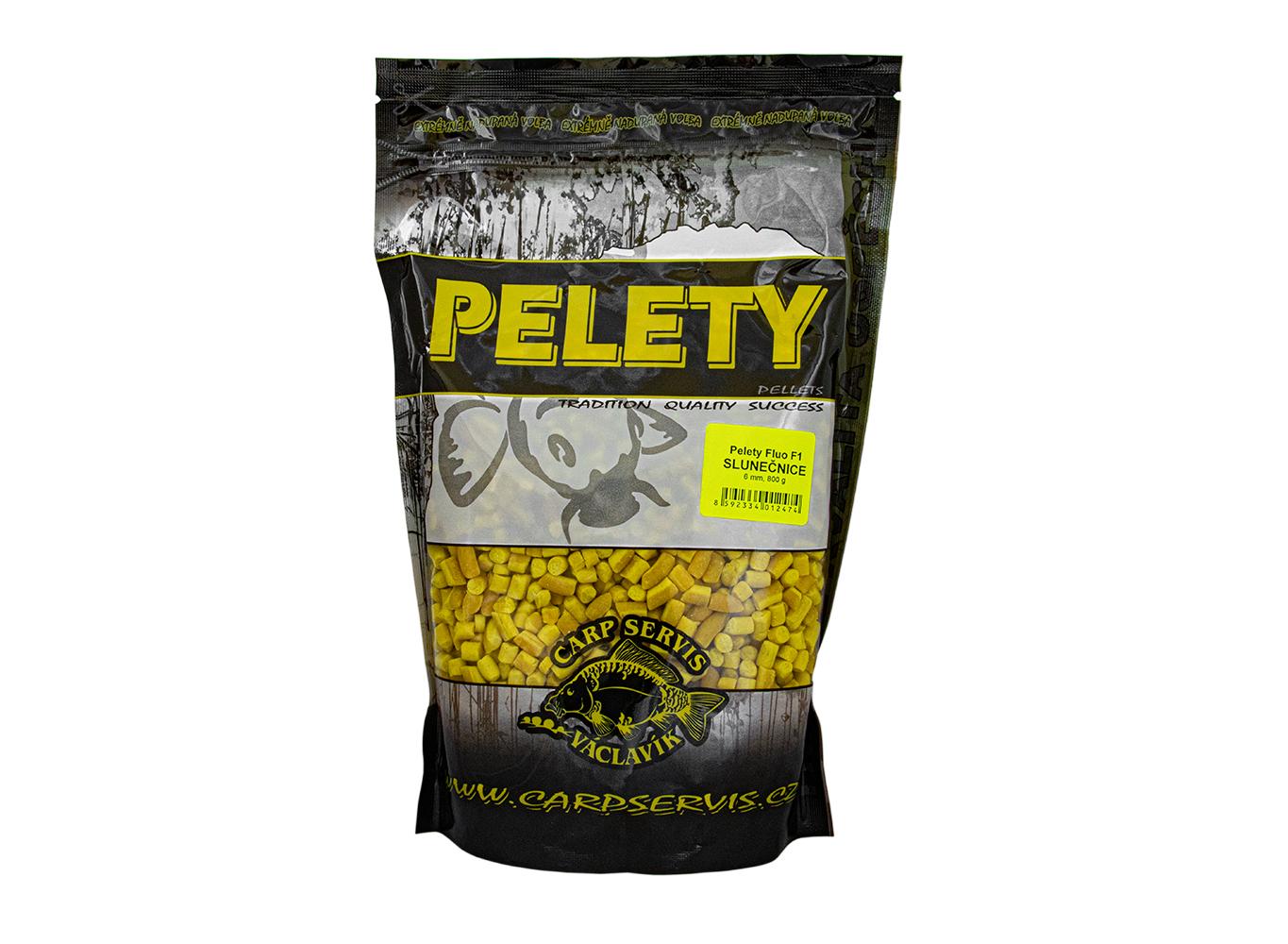 CSV Pelety Fluo F1 800g 6mm - Slunečnice