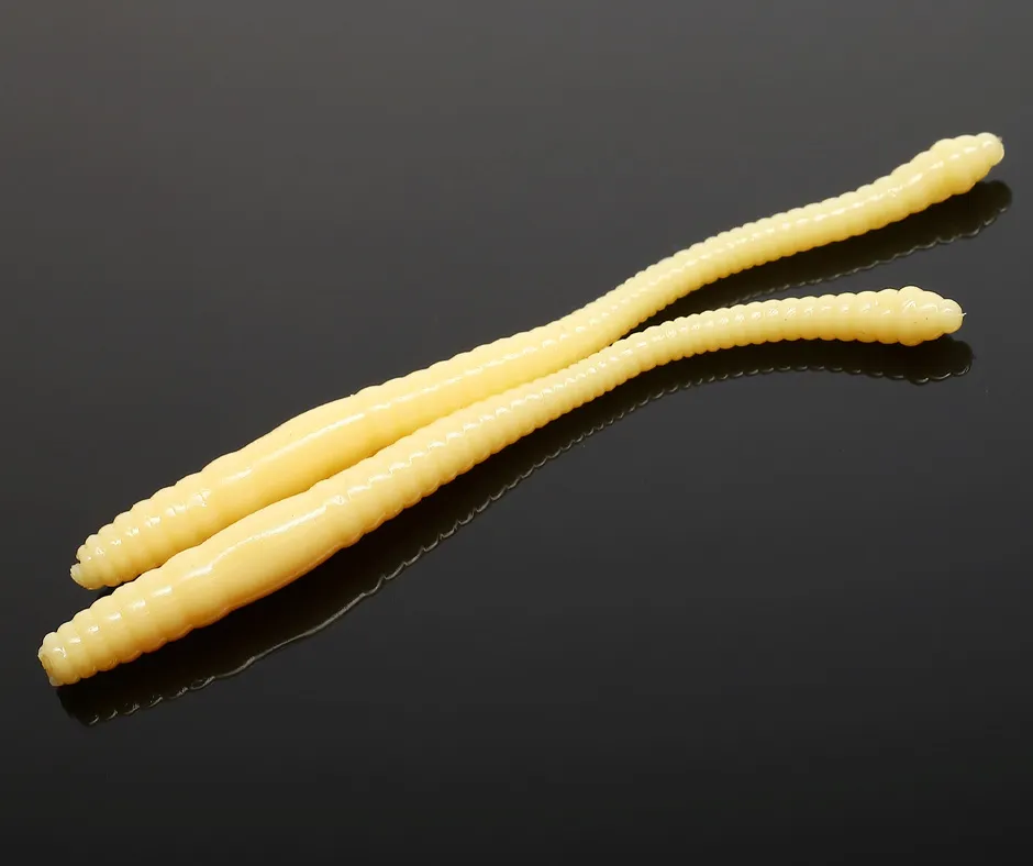 LIBRA LURES Dying Worm 70 – Cheese 005 (Cheese) – 15ks/bal