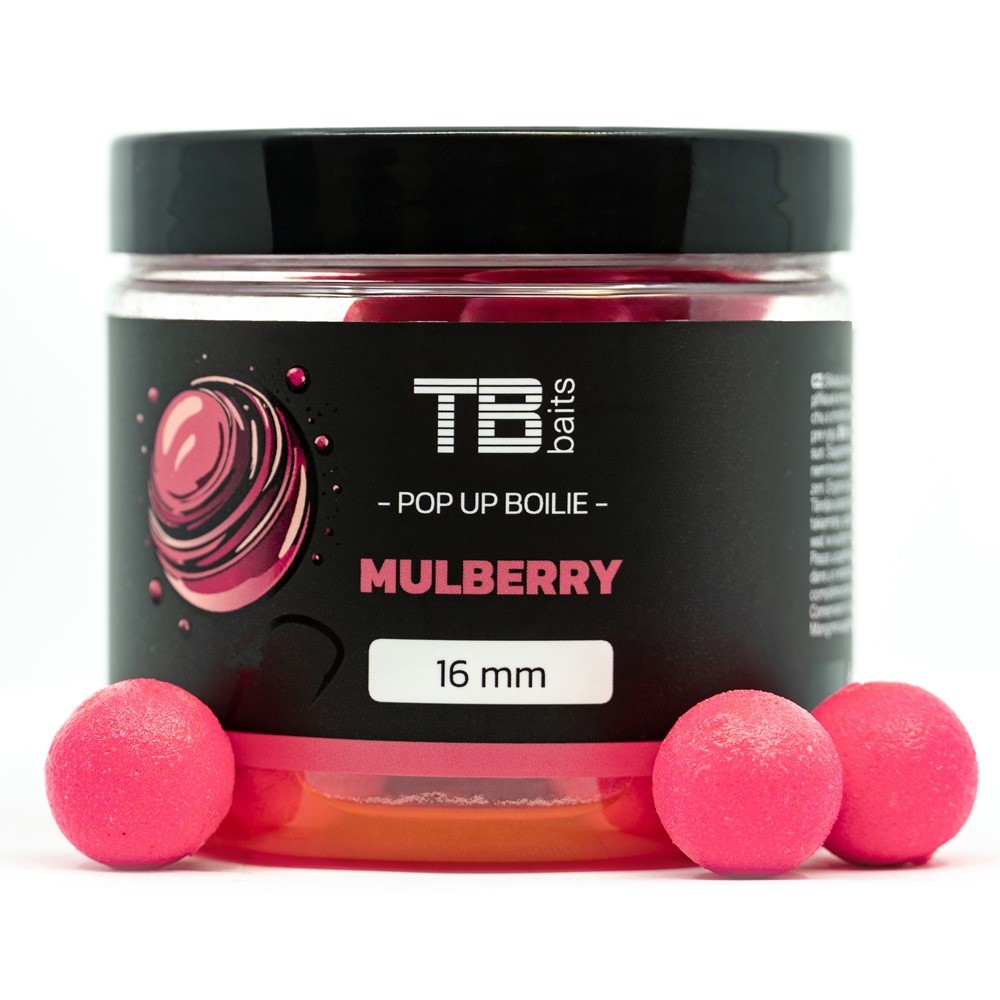 TB Baits Plovoucí Boilie Pop-Up Mulberry + NHDC 65g 16mm