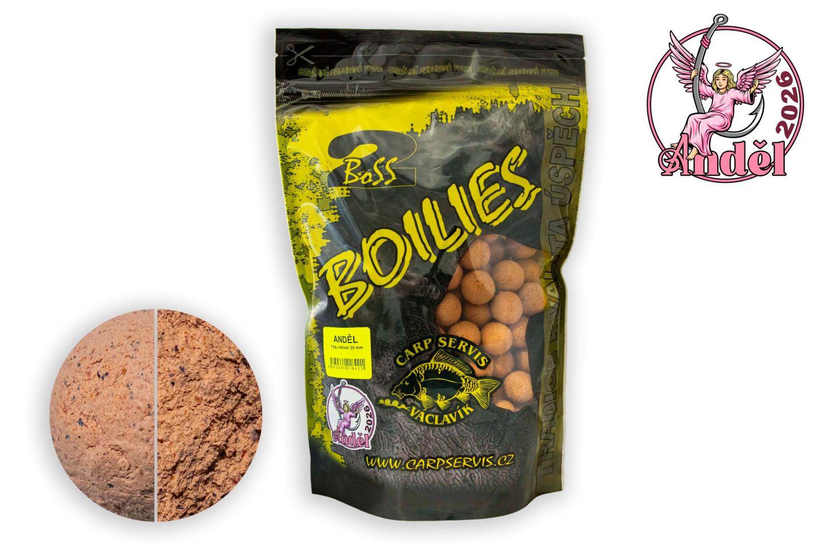 CSV Boilies Boss2 1kg 20mm - Anděl
