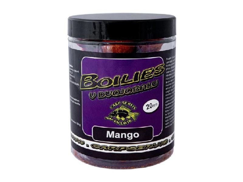 CSV Boilies v Dvojobalu 180g 20mm - Mango