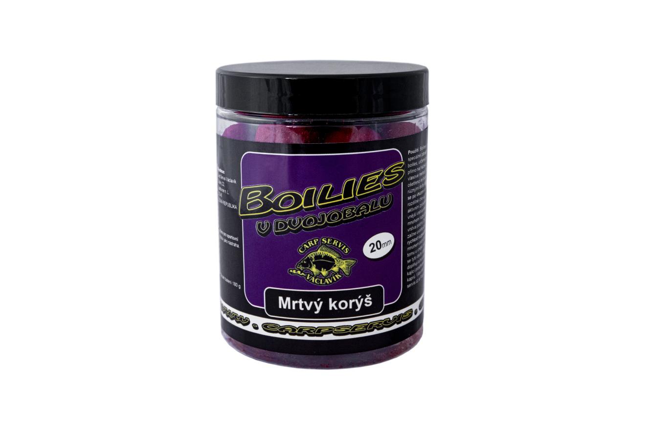 CSV Boilies v Dvojobalu 180g 20mm - Mrtvý Korýš