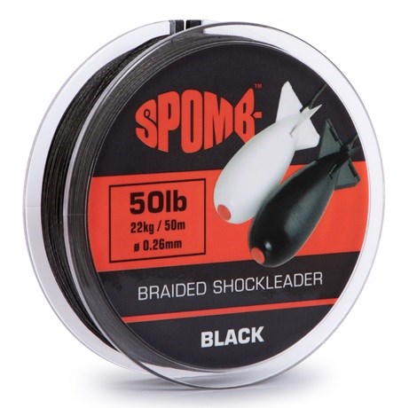 Spomb Splétaná Šňůra Braided Leader Black 50m - 0,26mm - 22kg