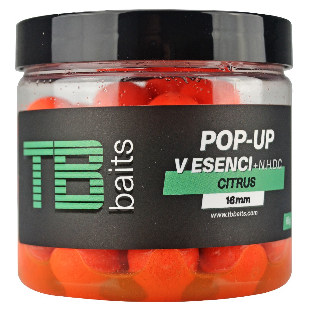 TB Baits Plovoucí Boilie Pop-Up Orange Citrus + NHDC 65g 12mm