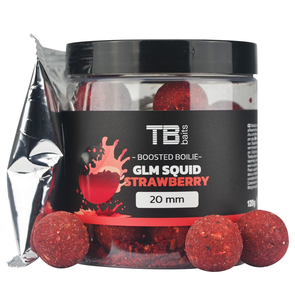 TB Baits Boosterované Boilie Squid Strawberry 120g 24mm