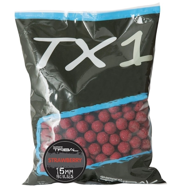 Shimano Boilies TX1 Strawberry 15mm 1kg