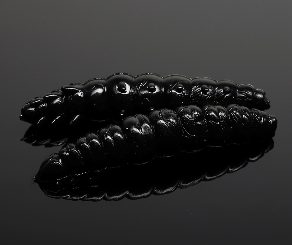 LIBRA LURES Larva 35 – Black 40 (Cheese) – 12ks/bal