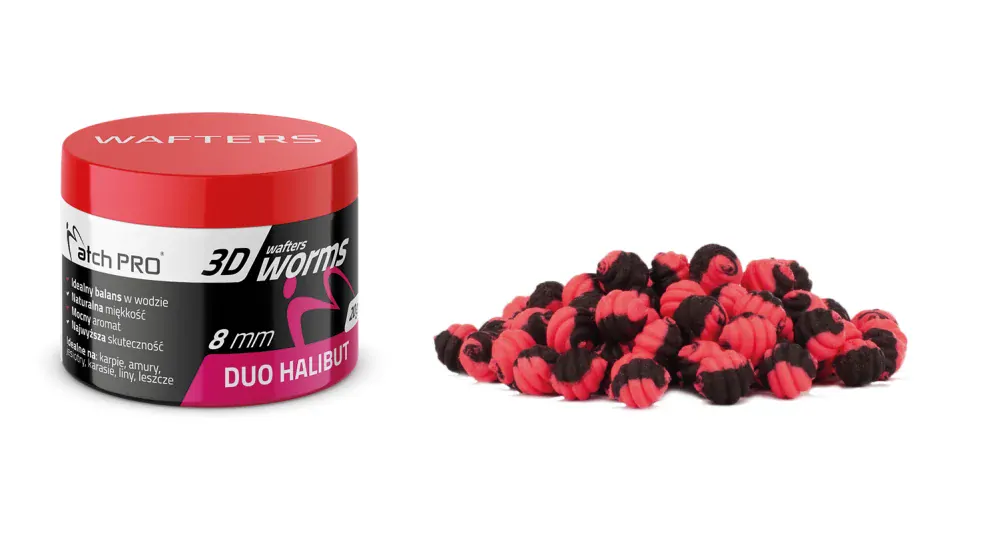 MatchPro Top Worm Wafters Duo 8mm 20g - Halibut