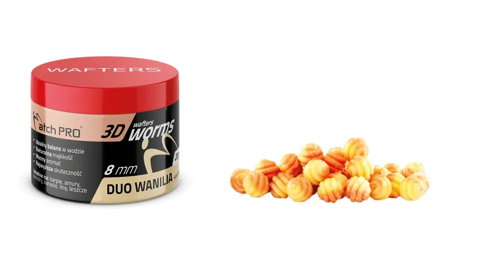 MatchPro Top Worm Wafters Duo 8mm 20g - Vanilka