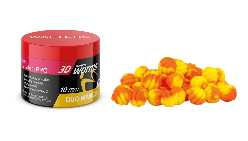 MatchPro Top Worm Wafters Duo 10mm 20g - Mango