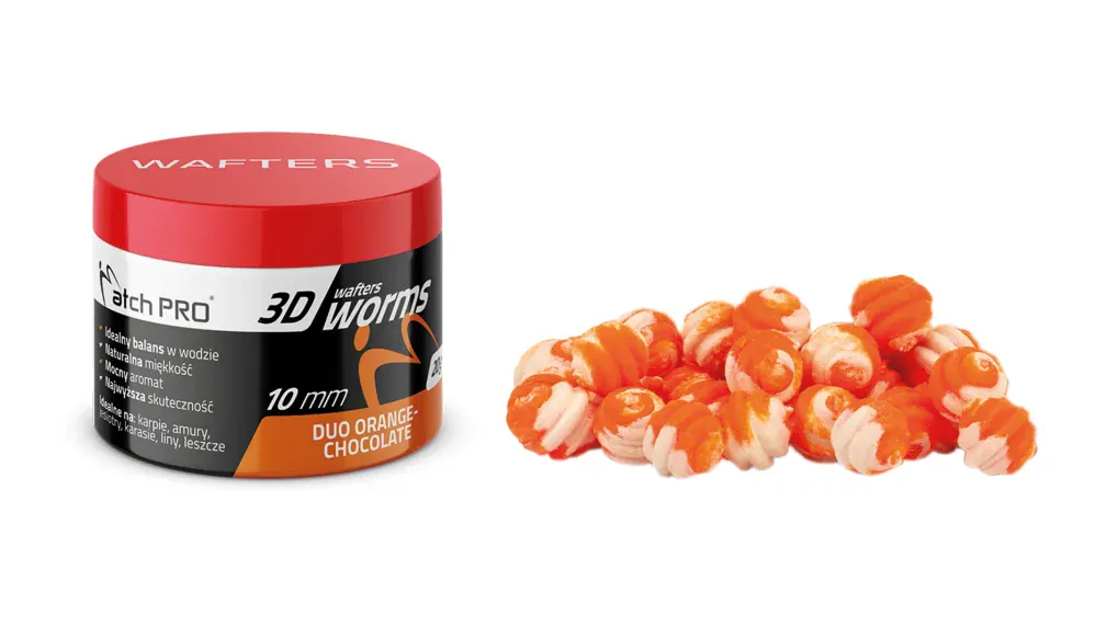MatchPro Top Worm Wafters Duo 10mm 20g - Pomeranč/Čokoláda
