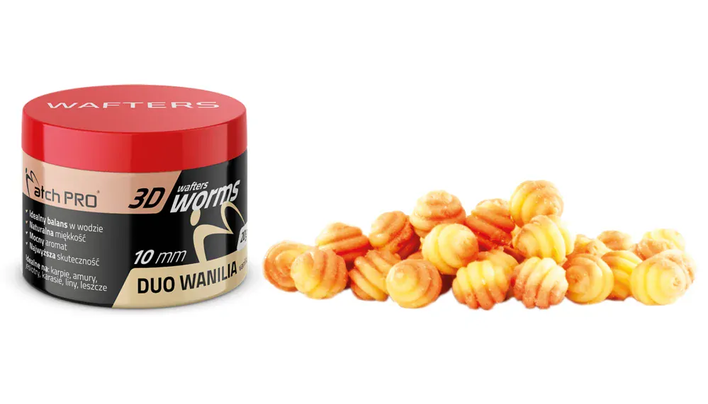 MatchPro Top Worm Wafters Duo 10mm 20g - Vanilka
