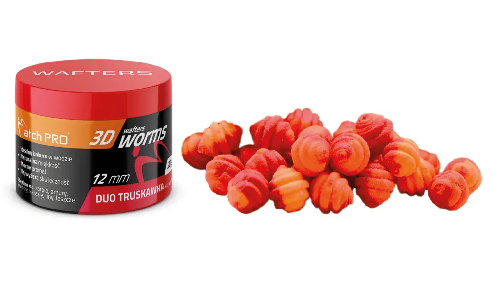 MatchPro Top Worm Wafters Duo 12mm 20g - Jahoda