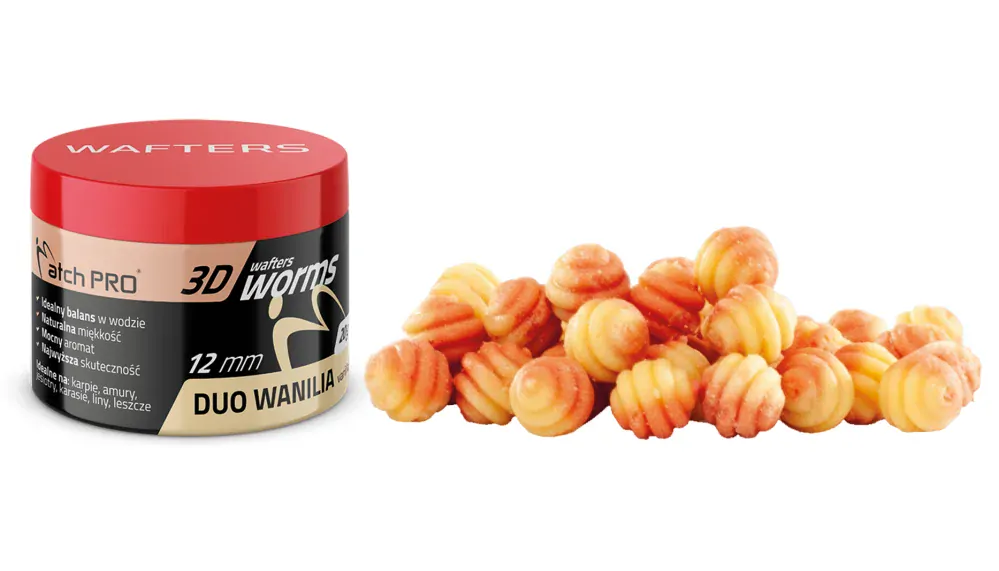 MatchPro Top Worm Wafters Duo 12mm 20g - Vanilka